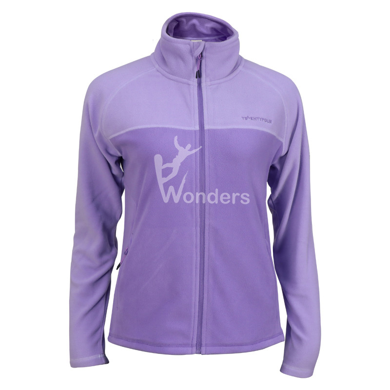 Women's 100% Recycled Full Zip Breathable Fleece Jacket Outdoor Leisure